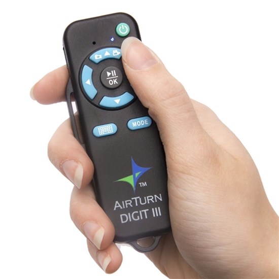AirTurn DIGIT III Bluetooth Wireless Remote for Computers & Portable Devices