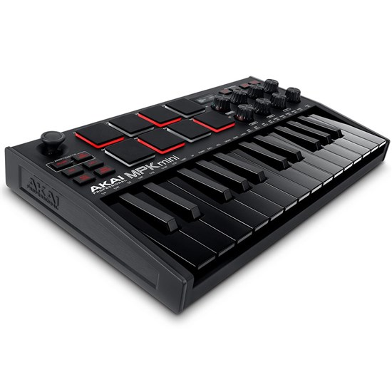 Akai MPK Mini mk3 Compact Keyboard & Pad Controller w/ Encoders & Software (Black)