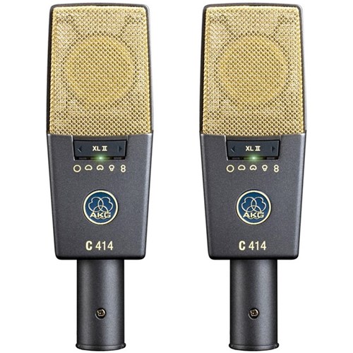 AKG C414XLII Stereo Matched Pair of Condenser Mics