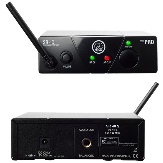 AKG WMS40 Bodypack Wireless Instrument System Band US25D (540.400MHz)