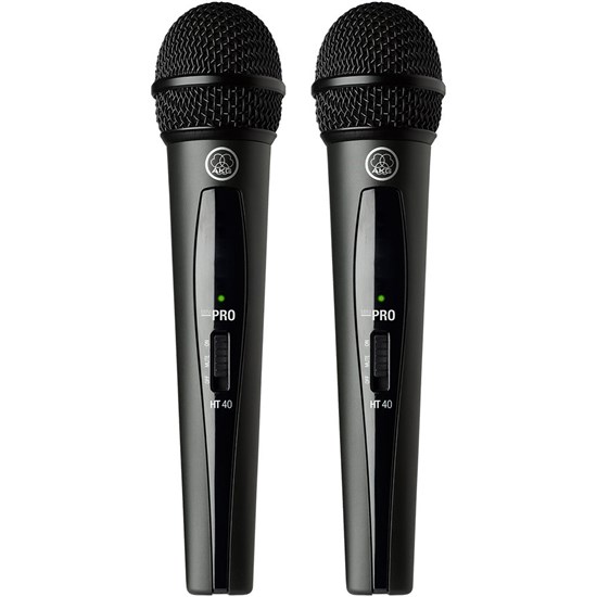 AKG WMS40 Dual Handheld Wireless Mic System Band US25A/C (537.500/539.300MHz)