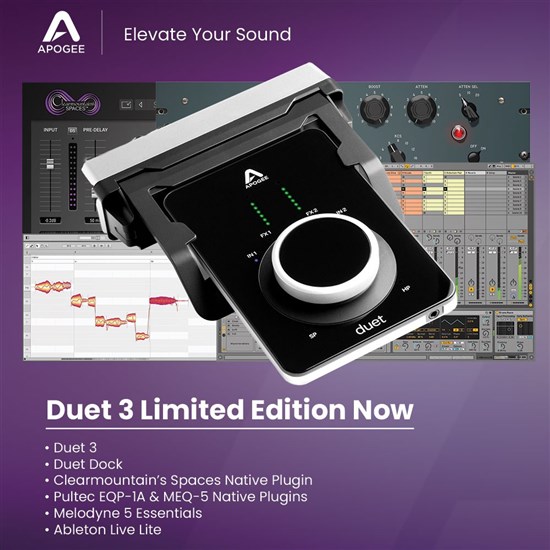 Apogee Duet 3 Limited Edition Interface Bundle w/ Duet 3 Dock & Software Package