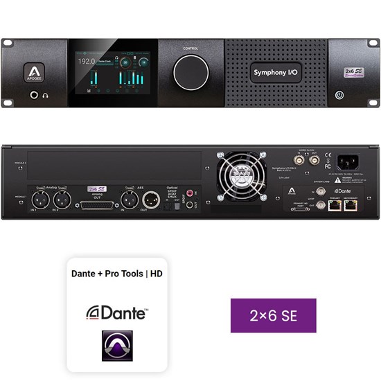 Apogee Symphony I/O MKII 2x6 SE Configuration Dante + PT HD Audio