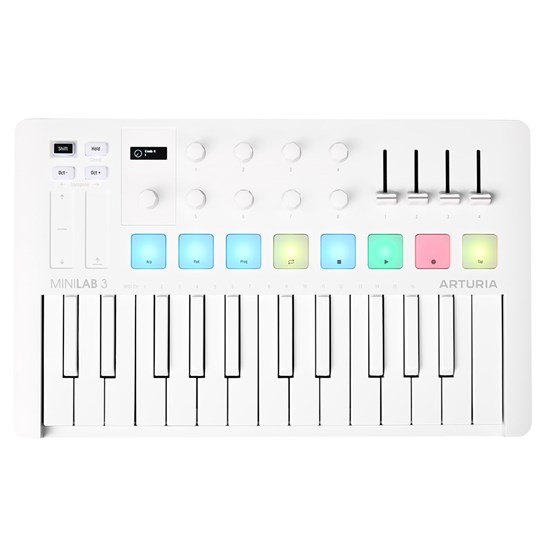 Arturia MiniLab Mk3 25-Key Universal MIDI Controller (Ltd Edition Alpine White)