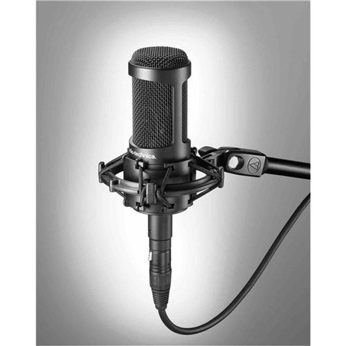 Audio Technica AT2035 Large Diaphragm Cardioid Condenser w/ Shock Mount & Pouch