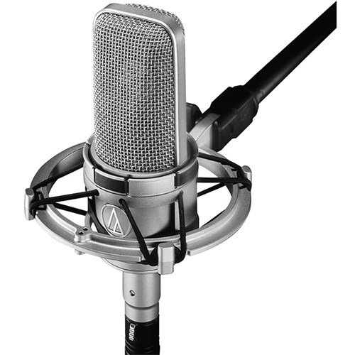 Audio Technica AT4047 Large Diaphragm Cardioid Condenser w/ FET, Shock Mount (Silver)