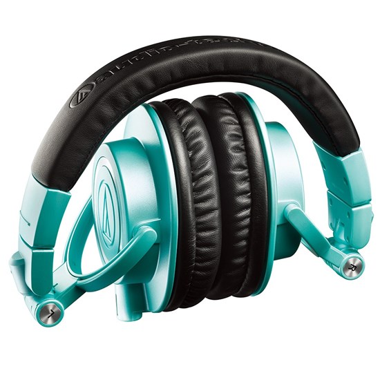 Audio Technica ATH M50x Studio Headphones (Limited Edition Ice Blue) Exclusive