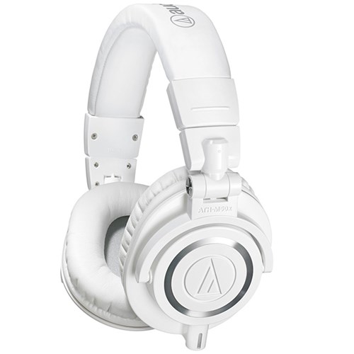 Audio Technica ATH M50x Studio Headphones (White)