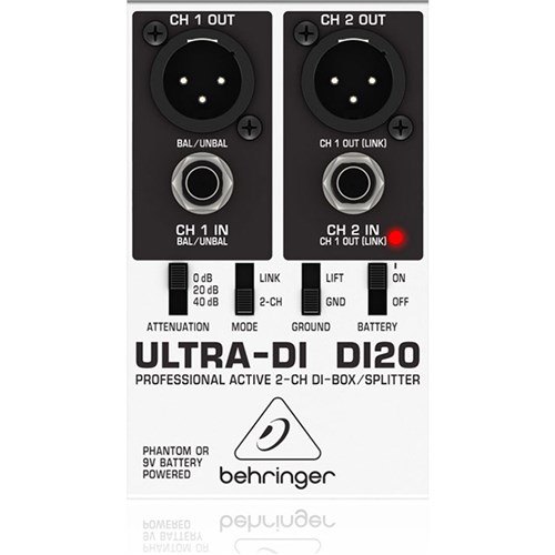 Behringer Ultra-DI DI20 2-Channel DI-Box/Splitter