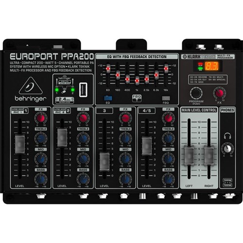 Behringer Europort PPA200 200W Portable PA System