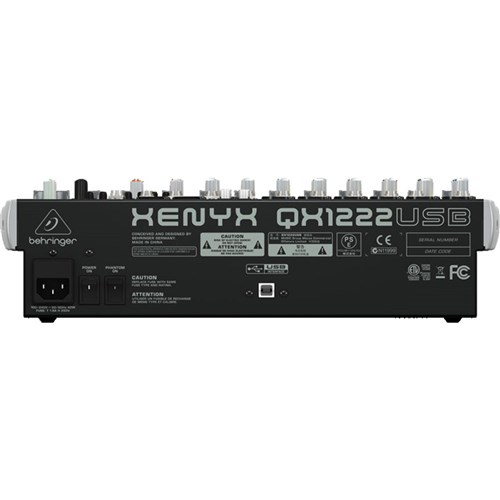 Behringer Xenyx QX1222USB 12-Input Mixer w/ FX & USB