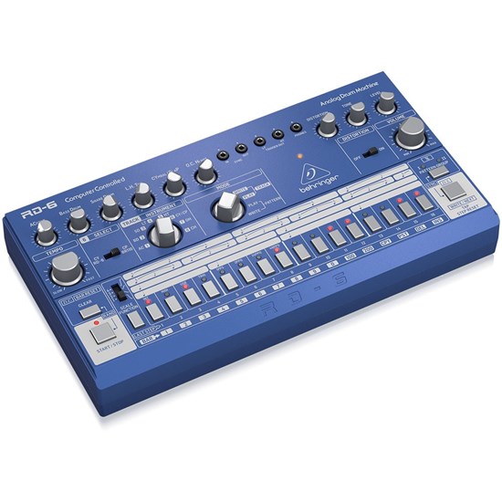 Behringer RD6 Classic 606 Analog Drum Machine w/ 16 Step Sequencer (Blue)