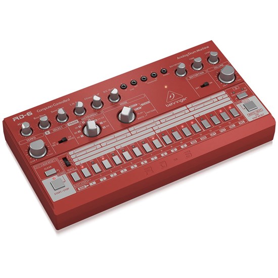 Behringer RD6 Classic 606 Analog Drum Machine w/ 16 Step Sequencer (Red)