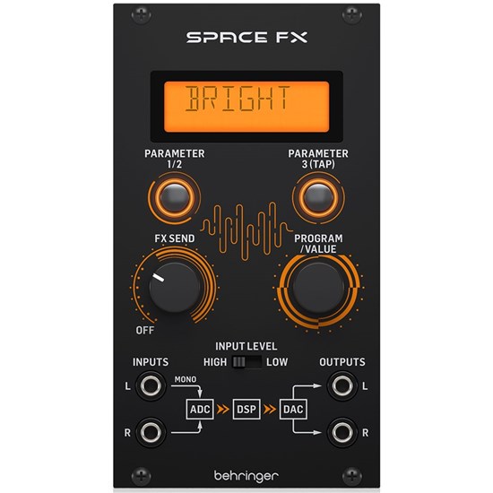 Behringer Space FX 24-Bit Stereo Multi-Effects Engine Module for Eurorack