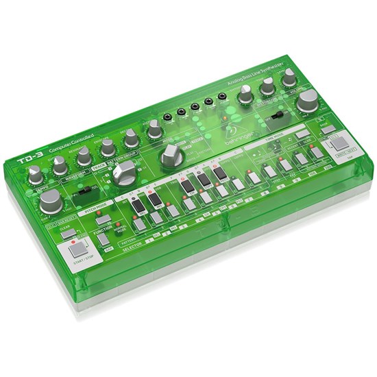 Behringer TD3 Analog Bass Line Synth w/ VCO, VCF, 16-Step Sequencer (Lime)