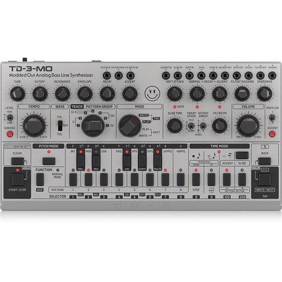Behringer TD3 MO SR Modded Out Analog Bass Synthesizer (Silver)