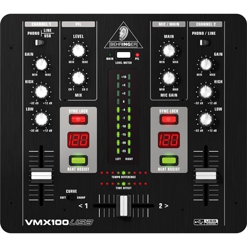 Behringer VMX100USB DJ Mixer w/ USB
