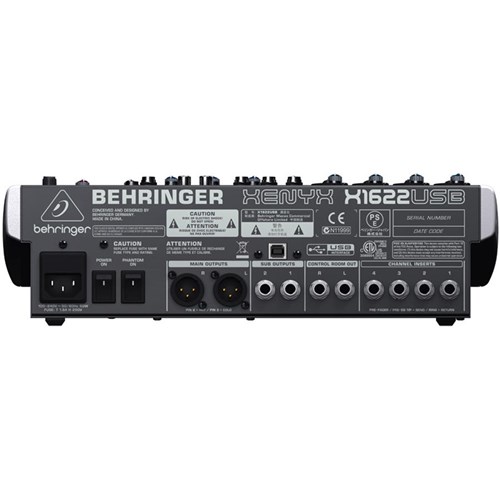 Behringer Xenyx X1622USB 16-Input Mixer w/ FX & USB