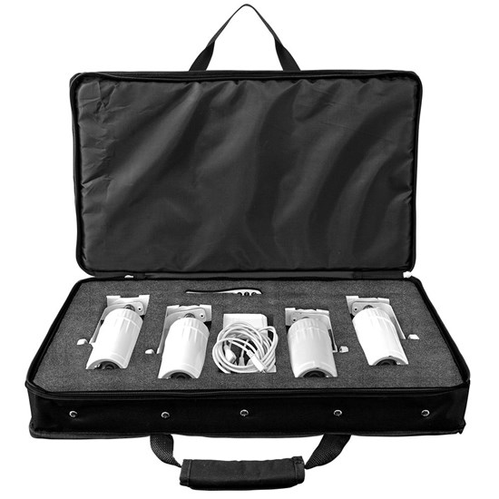 Chauvet Battery Powered LED Pinspot Package (4 Units) with Case