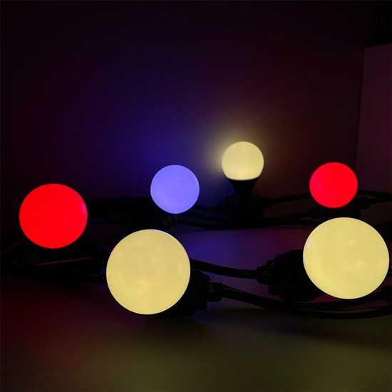 CR Lite Magik Festoon RGB LED Decor Light System - 20 Bulb w/ Control (15m)