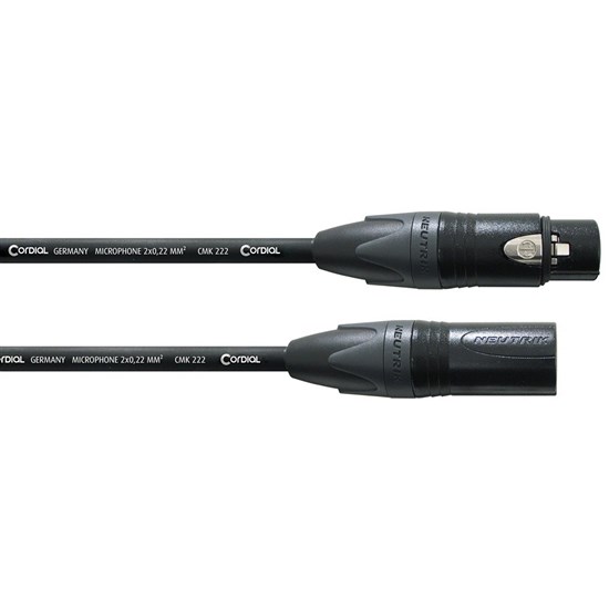 Cordial Select NEUTRIK XLR Female Black to XLR Male Black Cable (10m)
