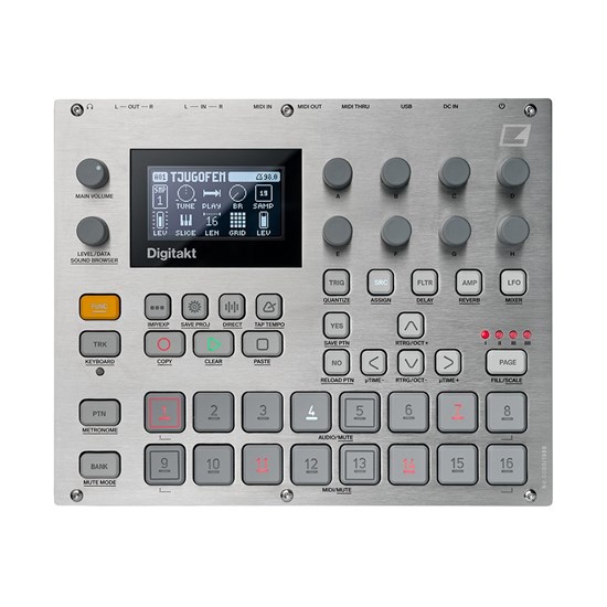 Elektron Digitakt 8-Voice Drum Machine & Sampler E-25 Silver Face Edition