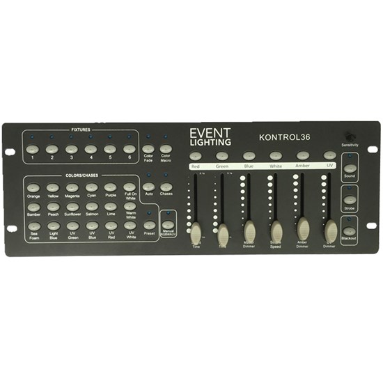 Event Lighting Kontrol 36 6x RGBWAU Fixture DMX Controller