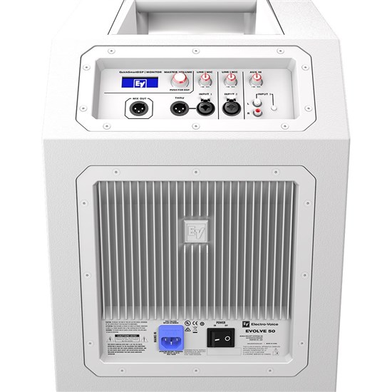 Electro-Voice EVOLVE 50 Portable Powered Column System w/ Sub (White)