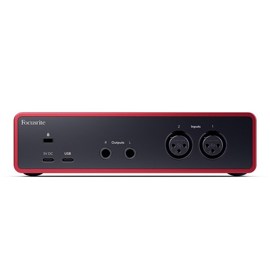 Focusrite Scarlett 2i2 Gen 4 2-in/2-out USB Audio Interface w/ Air Mode & Auto Gain