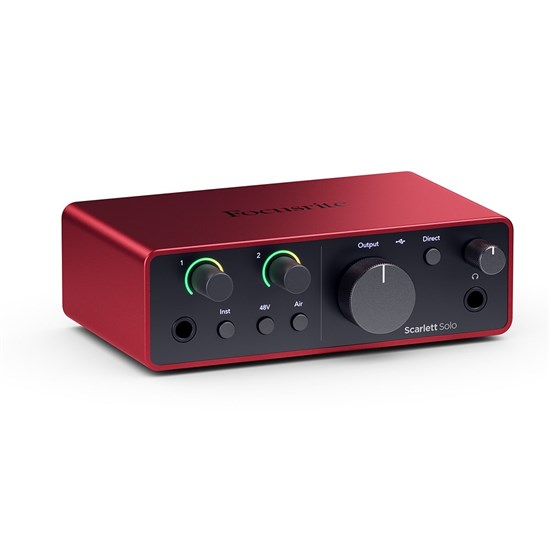 Focusrite Scarlett Solo Gen 4 2-in/2-out USB Audio Interface w/ Air Mode