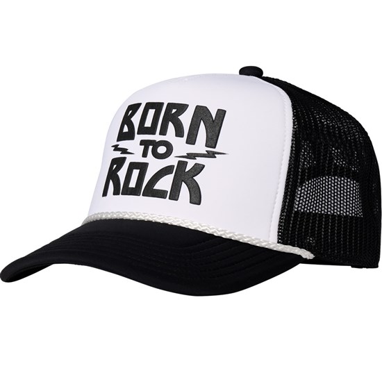 Gibson Kids Born 2 Rock Trucker Hat (Black / White)