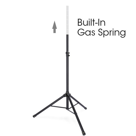 Gravity GSP5211GSB Speaker Stand w/ Gas Spring (Black)