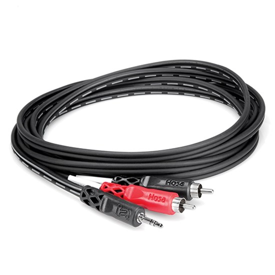 Hosa CMR-206 3.5mm TRS to Dual RCA Stereo Breakout Cable (6ft)