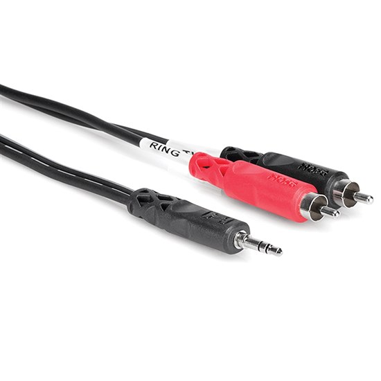 Hosa CMR-210 3.5mm TRS to Dual RCA Stereo Breakout Cable (10ft)
