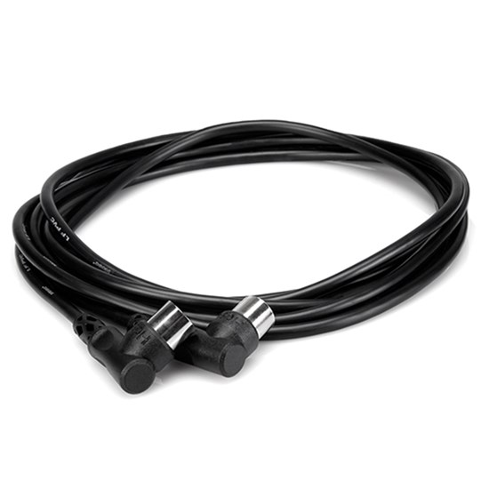 Hosa MID-303RR Right-Angle 5-Pin DIN to Same MIDI Cable (3ft)