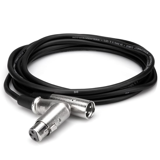 Hosa XFF1015 Right-Angle XLR(F) to XLR(M) Balanced Interconnect Cable (1.5ft)