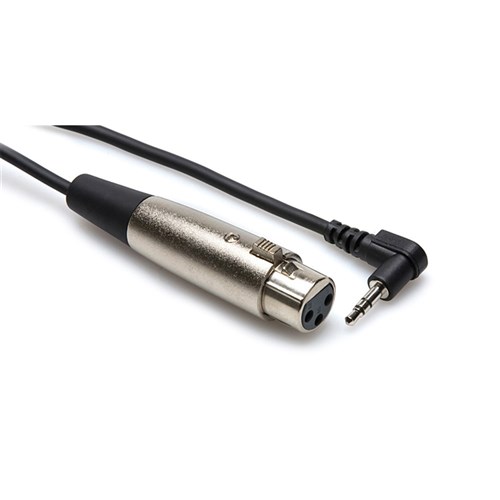Hosa XVM-105F XLR(F) to Right-Angle 3.5mm TRS Microphone Cable (5ft)