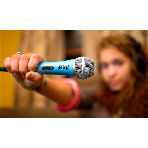 IK Multimedia iRig Voice Handheld Microphone (Blue)