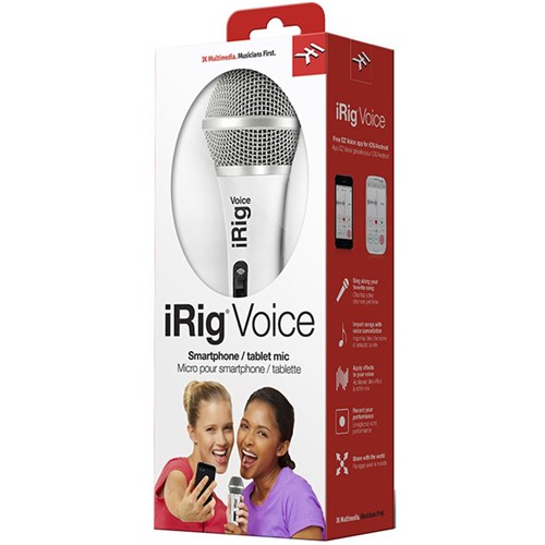 IK Multimedia iRig Voice Handheld Microphone (White)