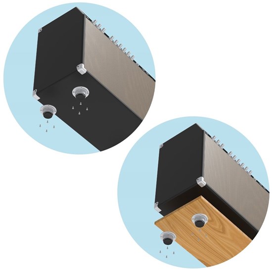 IsoAcoustics Stage 1 Isolators for Combo Amps, Stacked Cabs, Stage Monitors & Subs (4-Pack)