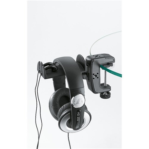 Konig & Meyer 16085 Headphone Holder w/ Table Clamp (Black)