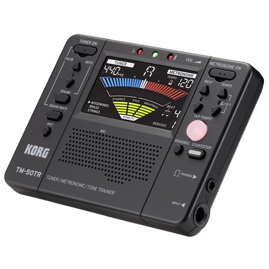 Korg TM-50TR Tuner / Metronome / Tone Trainer (Black)