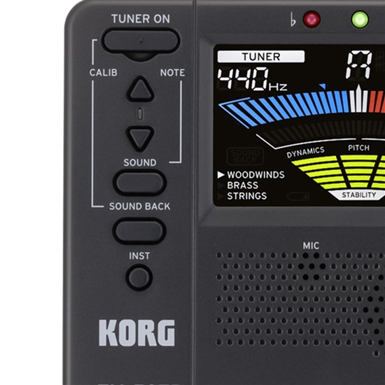 Korg TM-50TR Tuner / Metronome / Tone Trainer (Black)