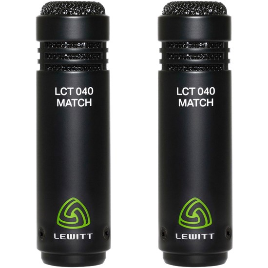 Lewitt LCT 040 Match Small Diaphram Condenser Mics (Black) (Pair)
