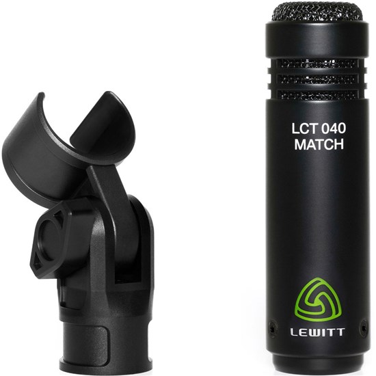 Lewitt LCT 040 Match Small Diaphram Condenser Mic (Black) (Single)