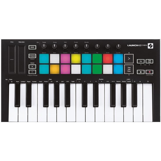 Novation Launchkey 25 Midi Controller with Tascam TH-02 Closed-Back Headphones Bundle 