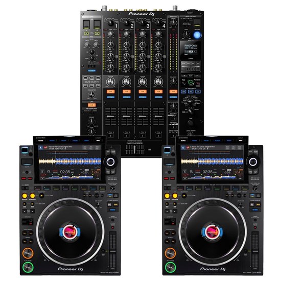 Pioneer Pro DJ Package w/ CDJ3000 Media Players & DJM900NXS2 Mixer in Black