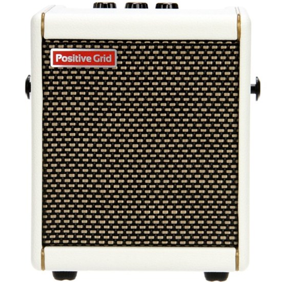 Positive Grid Spark Mini Portable Smart Guitar Amp and Bluetooth Speaker (Pearl)