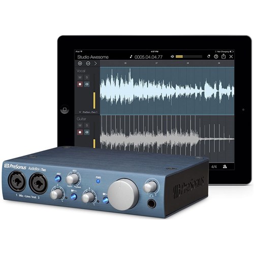 PreSonus AudioBox iTwo USB & iPad Audio/MIDI interface w/ Studio One Artist DAW & Studio