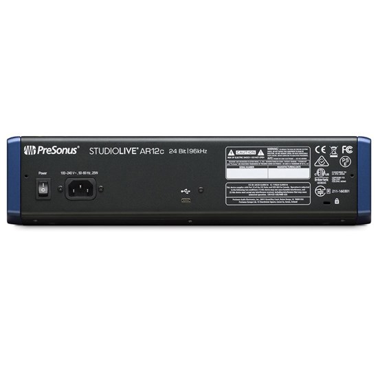 PreSonus StudioLive AR12c 14-Ch Mixer w/ Bluetooth & USB Multitrack Recording